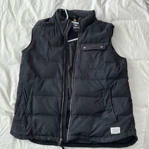 Timberland gently used black vest- size XL